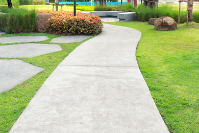 Photo of a modern landscaping.