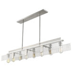 Z-Lite - Z-Lite 3002-58BN Gantt - Eight Light Island/Billiard - Clean and linear parallel beams aligned atop giveGantt Eight Light Is Brushed Nickel Seedy *UL Approved: YES Energy Star Qualified: n/a ADA Certified: n/a  *Number of Lights: Lamp: 8-*Wattage:60w Medium Base bulb(s) *Bulb Included:No *Bulb Type:Medium Base *Finish Type:Brushed Nickel