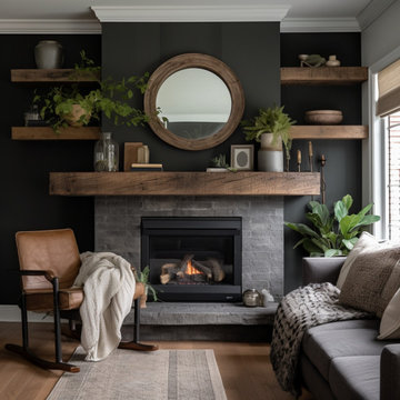 Mantels with Matching Shelves