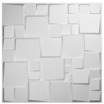 Modern Square EnduraWall Decorative 3D Wall Panel, 50-Pack