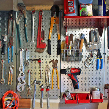 Simple Pegboard Wall Storage with Big Tool Storage Versatility