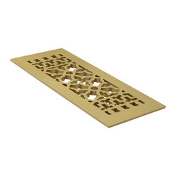 Reggio Register - Reggio Register 614, Sun Gold Aluminum, Holes - Registers Grilles And Vents