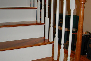 Example of a classic staircase design in Boston
