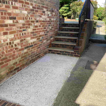Cleaning Concrete Paving and Steps in Folkestone