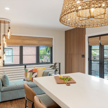 North Glencoe - White and Walnut Kitchen