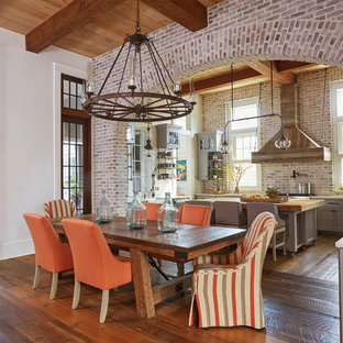 Esszimmer Mit Braunem Holzboden Ideen Design Bilder Houzz