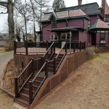 Victorian Home with a new Trex Composite deck, that blends the ages. Crafted to