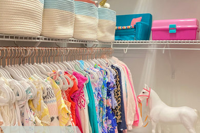 Girl’s closet organization!