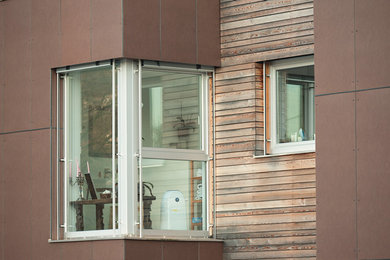 Design ideas for a contemporary home design in Essen.