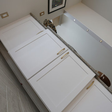 White & Brass Kitchen Remodel