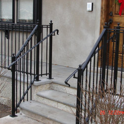 Entrance stairs iron railing - Products