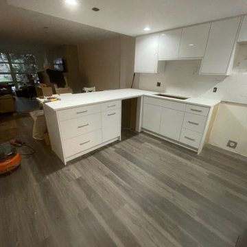 Kitchen Renovation & LVP Flooring Installation - West 12th, Vancouver