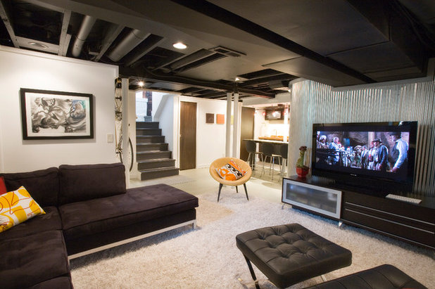 budget basements: ideas for partially finishing your lower level