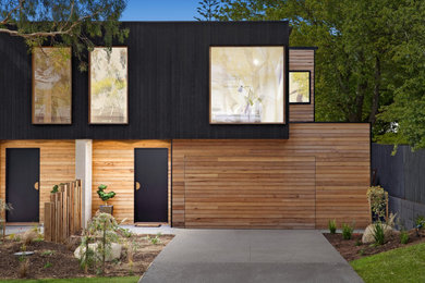 Photo of a contemporary entryway in Geelong.