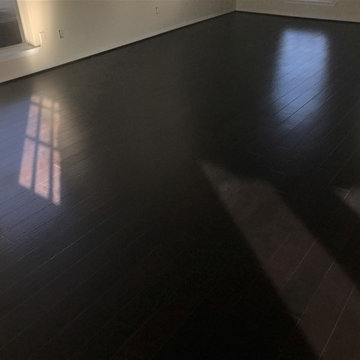 Engineered Dark Handscraped Birch Floor