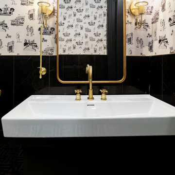 Modern Moody Bathroom Remodel