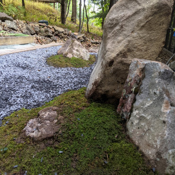 Bluestone, Boulders, and Japanese-styled "Zen Garden"