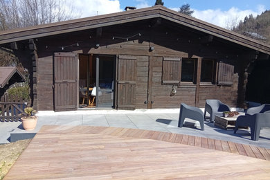 Aménagement d'une terrasse.