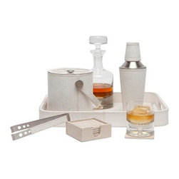 Lambeth Bar Set - White - Cocktail Shakers And Bar Tool Sets