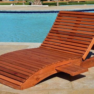 Penny Wooden Sun Lounger