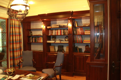 Example of a classic home office design in Other