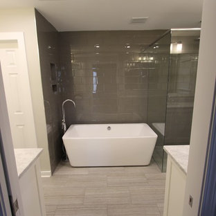 Foton Och Badrumsinspiration For Badrum Med En Kantlos Dusch Och