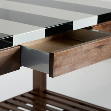 Mozart Porcelain Enamel Kitchen Island