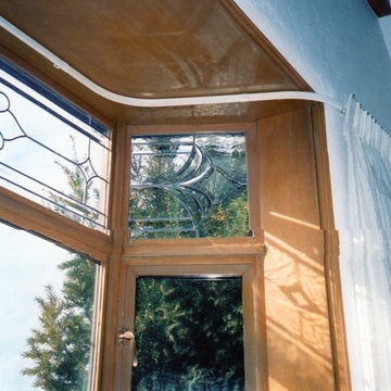 mahogany windows and jatoba flooring