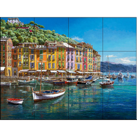 Tile Mural, Portofino 3 by Sam Park/Soho Editions