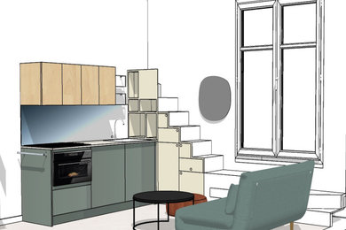 Rénovation complète d'un studio à Paris 8e