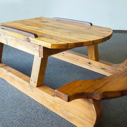 A&E "HILLTOP" Series - Reclaimed Sled Table - Side Tables And End Tables