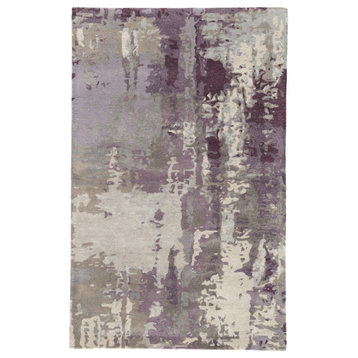 Jaipur Living Matcha Handmade Abstract Gray/Purple Area Rug, 2'x3'