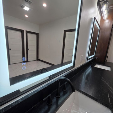 Lighted mirrors have several features