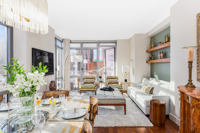 Home design - contemporary home design idea in New York