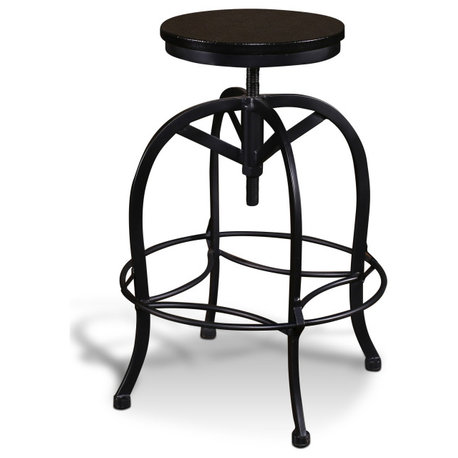 Bistro Industrial Adjustable Height Bar Stool