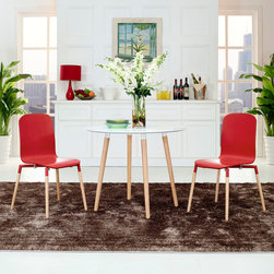 Stack White / Red Dining Set - Dining Sets