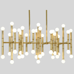 Robert Abbey - Jonathan Adler Meurice Rectangle Chandelier - Chandeliers