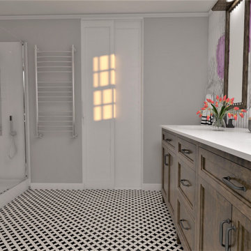 Master Bathroom Design - Future Project Realistic Rendering