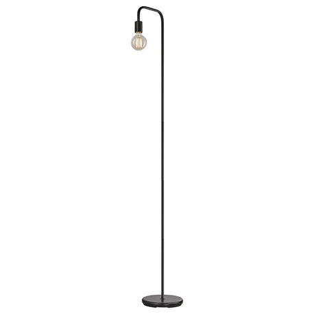 Holden 70" Black Floor Lamp, Satin Black