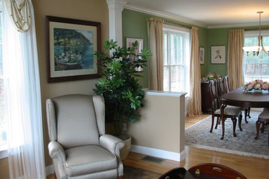 Living room - traditional living room idea in Boston