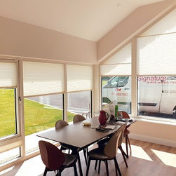 Shaped Pleated and Roller blinds fitted in County Meath - Products