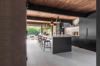 Example of a 1960s kitchen design in Other