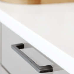 Furnipart Diner handle in Brushed Anthracite finish - Cabinet and Drawer Handle Pulls