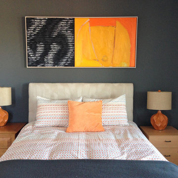 Pop of Orange Bedroom