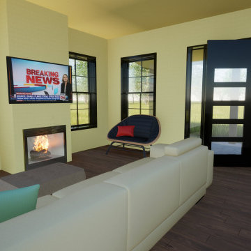 Barndo 2 Bed/2 Bath living arear with a shop