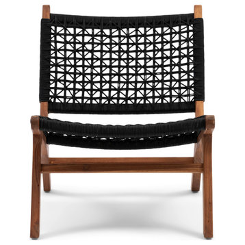 Black Rope Outdoor Lounge Chair | Rivi√®ra Maison El Nido
