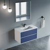Brooks 36" Single Bathroom Vanity Set, Dark Blue
