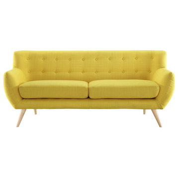 Remark Upholstered Fabric Sofa, Sunny