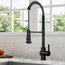 Britt Commercial Style Pull-Down Single Handle Kitchen Faucet Matte Black