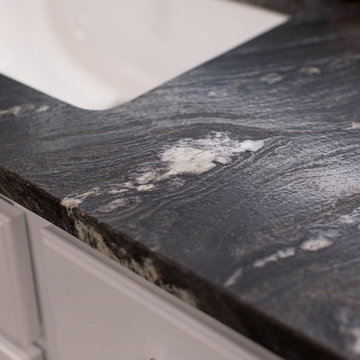 Master Bathroom | Expand Shower | New Tile Floors and Leather Granite Countertop